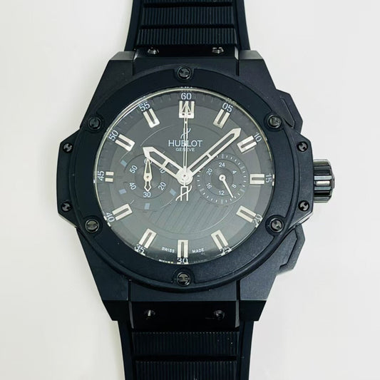 HBT Chronograph - Black 316 Steel - Black Rubber - Quartz - 45mm