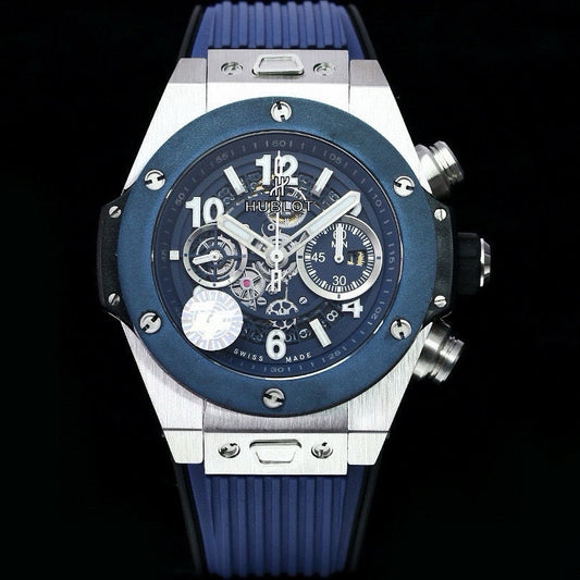 HBT Chronograph - Blue - Blue Rubber - Automatic - 42mm