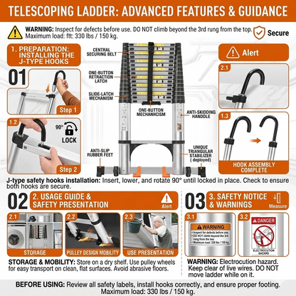 ORVANTECH™ Telescopic Ladder