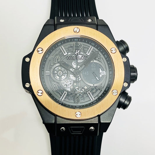 HBT Chronograph - Black 904L Steel - Black Rubber - Quartz - 42mm